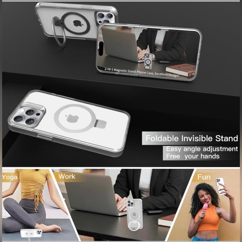 Clear Protective Phone Case With MagSafe Compatibility - Picture 2 of 8